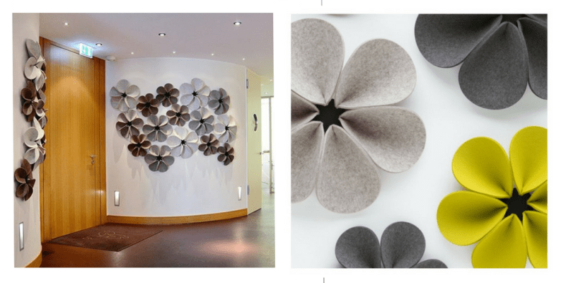 Hey Sign Silent Flower acoustic treatment