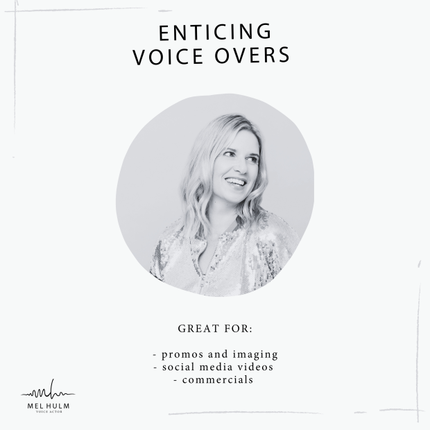 enticing voice overs album cover